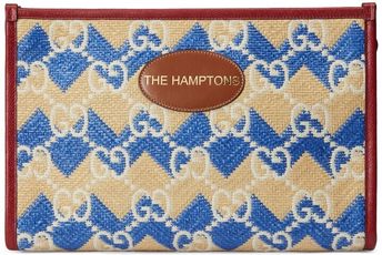 'The Hamptons' GG chevron striped pouch