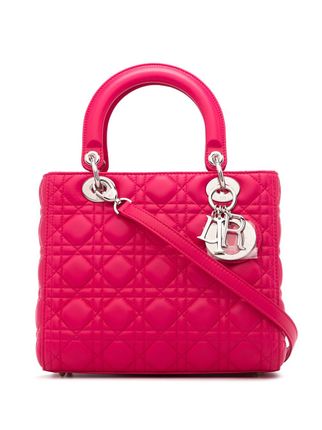 2013 pre-owned Lady Dior Cannage mini bag