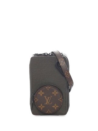pre-owned monogram Taiga Phone Box crossbody bag