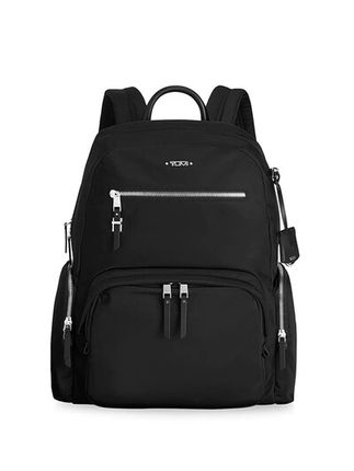 Nylon Carson Backpack In Black