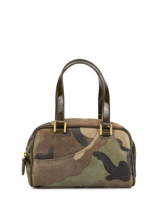 2001 pre-owned mini camouflage handbag