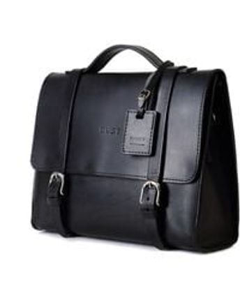 Women's Leather Briefcase Black Mod 125