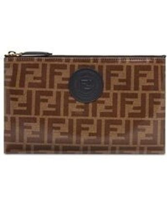 Women's Brown Small Flat Pouch