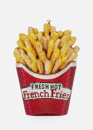 Fresh Hot French Fries Crystal Minaudiere Clutch Bag