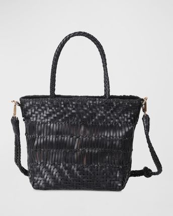 Kaya Woven Leather Tote Bag