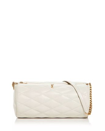 Sade Small Quilted Leather Tube Shoulder Bag