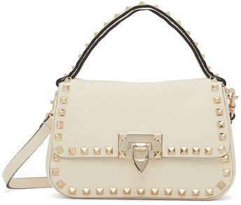 Off-White Small Rockstud Top Handle Bag