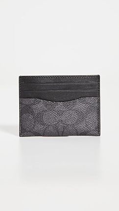 Flat Card Case in Signature Leather