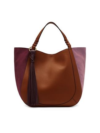 Albers Colorblocked Suede & Leather Tote
