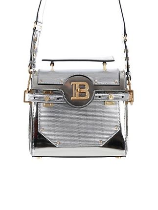 BBuzz 23 Mirror Effect Leather Top Handle Bag