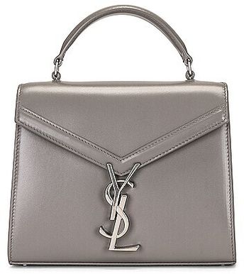 Mini Cassandra Top Handle Bag in Grey