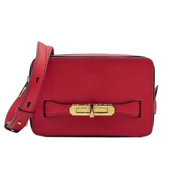New Alexander McQueen Women's Myth Red Leather Crossbody Bag 609431 6013
