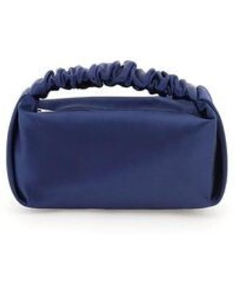 Women's Blue Scrunchie Mini Handbag