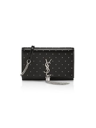 Kate Studded Leather Chain Wallet