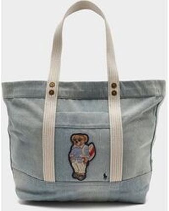 Women's Blue Summer Bear Tote Bag