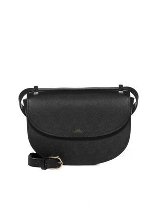 Genève Smooth-leather Shoulder Bag In Black