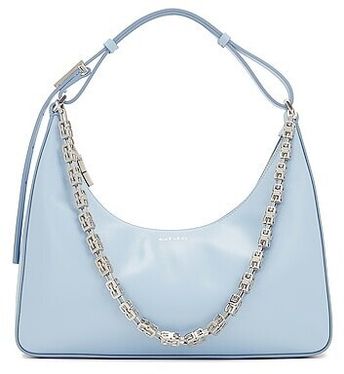 Small Moon Cut Out Bag in Baby Blue