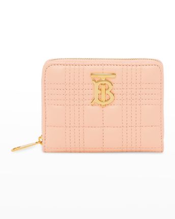 Lola Zip Check Quilted Wallet