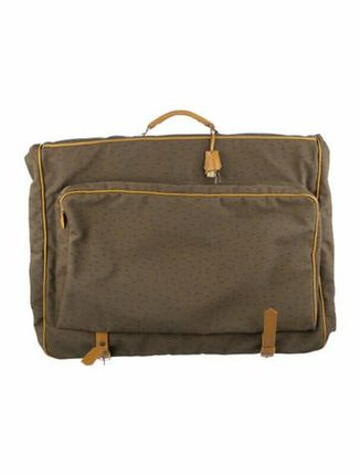 Yves Saint Laurent Canvas Leather-Trimmed Garment Bag