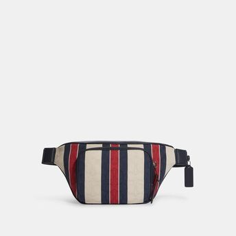Thompson Belt Bag In Signature Jacquard With Stripes