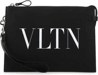 VLTN Printed Zip-Up Clutch Bag