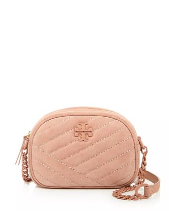 Kira Small Quilted Suede Camera Crossbody