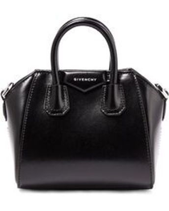 Women's Black Antigona Micro Leather Tote Bag