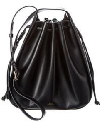 Women's Black Courtney Leather Bucket Bag