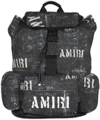 All-Over Logo Printed Backpack
