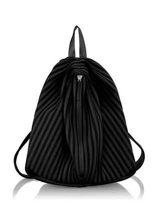 Linear Knit Top Zip Backpack