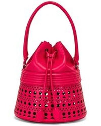 Pre-Owned Women's Red Corset Bucket Bag