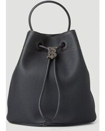 Women's Black Tb Small Bucket Handbag
