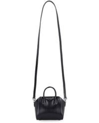 Women's Black Micro Antigona Shoulder Bag