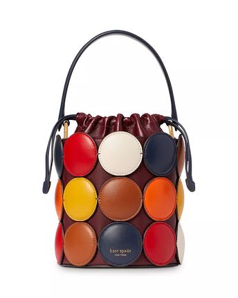 Dottie Small Smooth Leather Bucket Bag