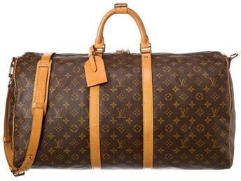 Monogram Canvas Keepall 55 Bandouliere (Authentic Pre-Owned)