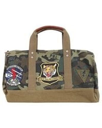 Men's Camouflage Patch-detailed Duffle Bag