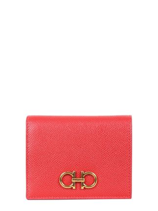 Compact Wallet Gancini In Red