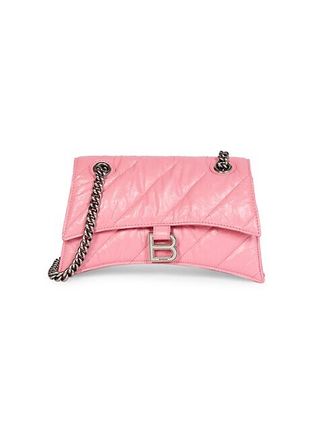Crush Quilted Leather Chain Bag