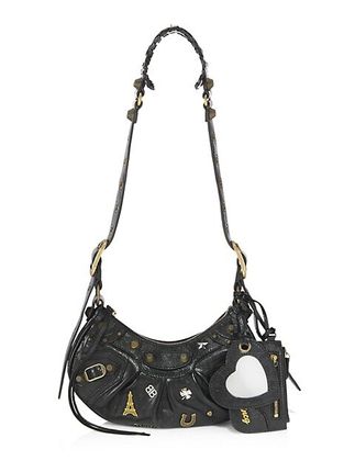 XS Le Cagole Leather Pin-Embellished Shoulder Bag