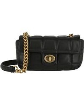 Women's Black Quilted Crossbody Bag