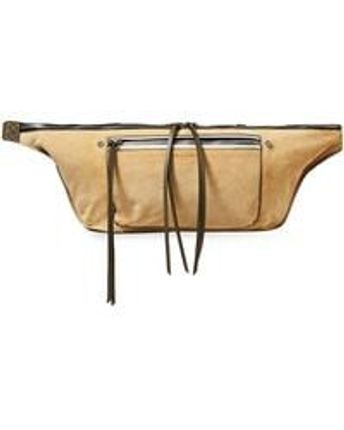 Women's Brown Large Elliot Suede And Leather Belt Bag