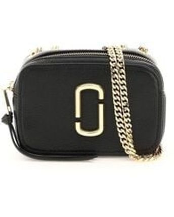 Women's Black Marc Jacobs (the) The Snapshot Small Camera Bag With Chain
