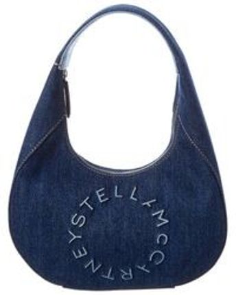 Women's Blue Stella Logo Small Hobo Bag