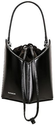 Mini Cut Out Bucket Bag in Black