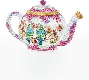 Teapot Crystal Minaudiere Bag
