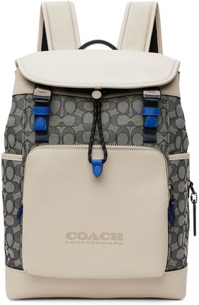 Off-White & Navy League Flap Backpack