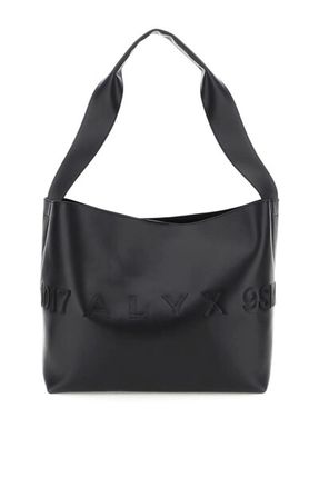 'constellation' Leather Tote Bag In Black