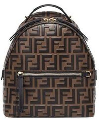 Women's Brown Ff Mini Backpack