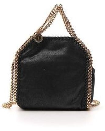 Women's Black Falabella Tiny Tote Bag