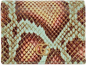 GG Marmont python card case